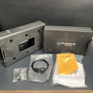 Bulldog Cases Personal Car Safe Inside 10" x 6.5" x 2", Keyed Lock Black BD1150